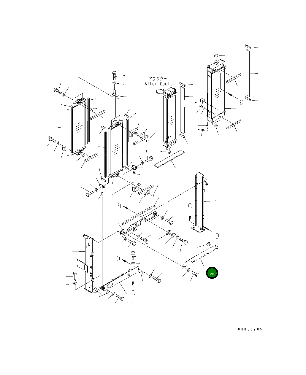 Крышка 21K-03-72231 Komatsu