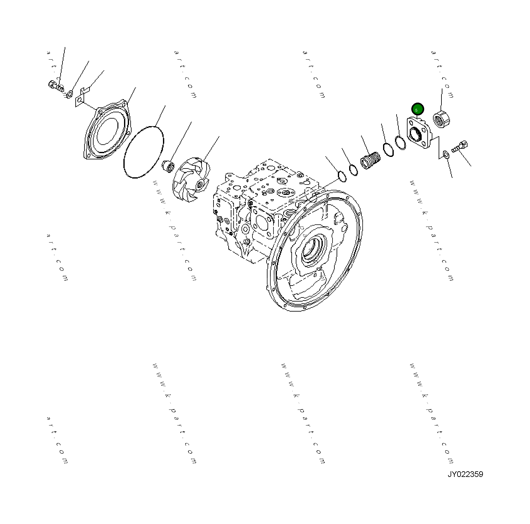 Крышка 708-2G-14620 Komatsu