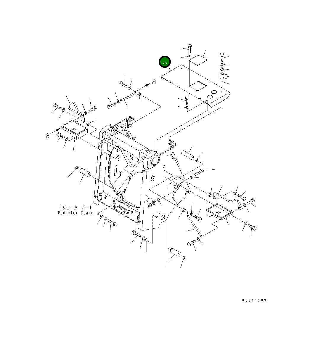 Крышка 198-54-71251 Komatsu