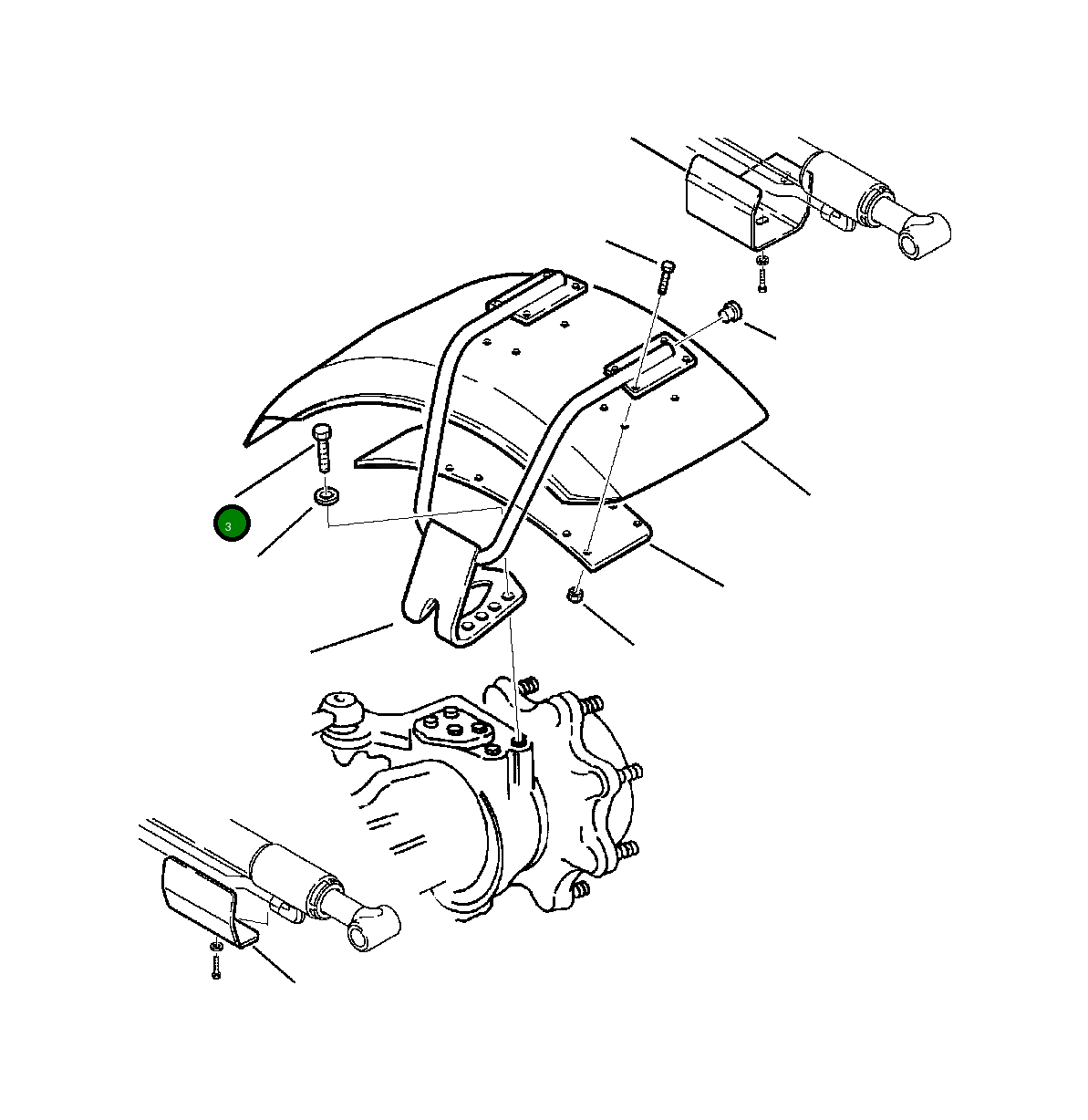 Болт 801015186  Komatsu