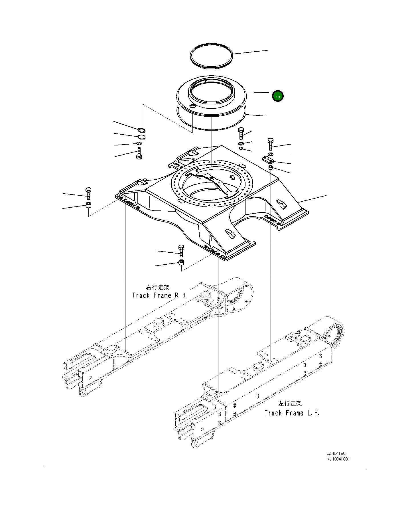 Крышка 21M-30-23110 Komatsu