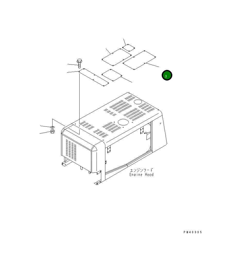 Крышка 419-Z03-2130 Komatsu