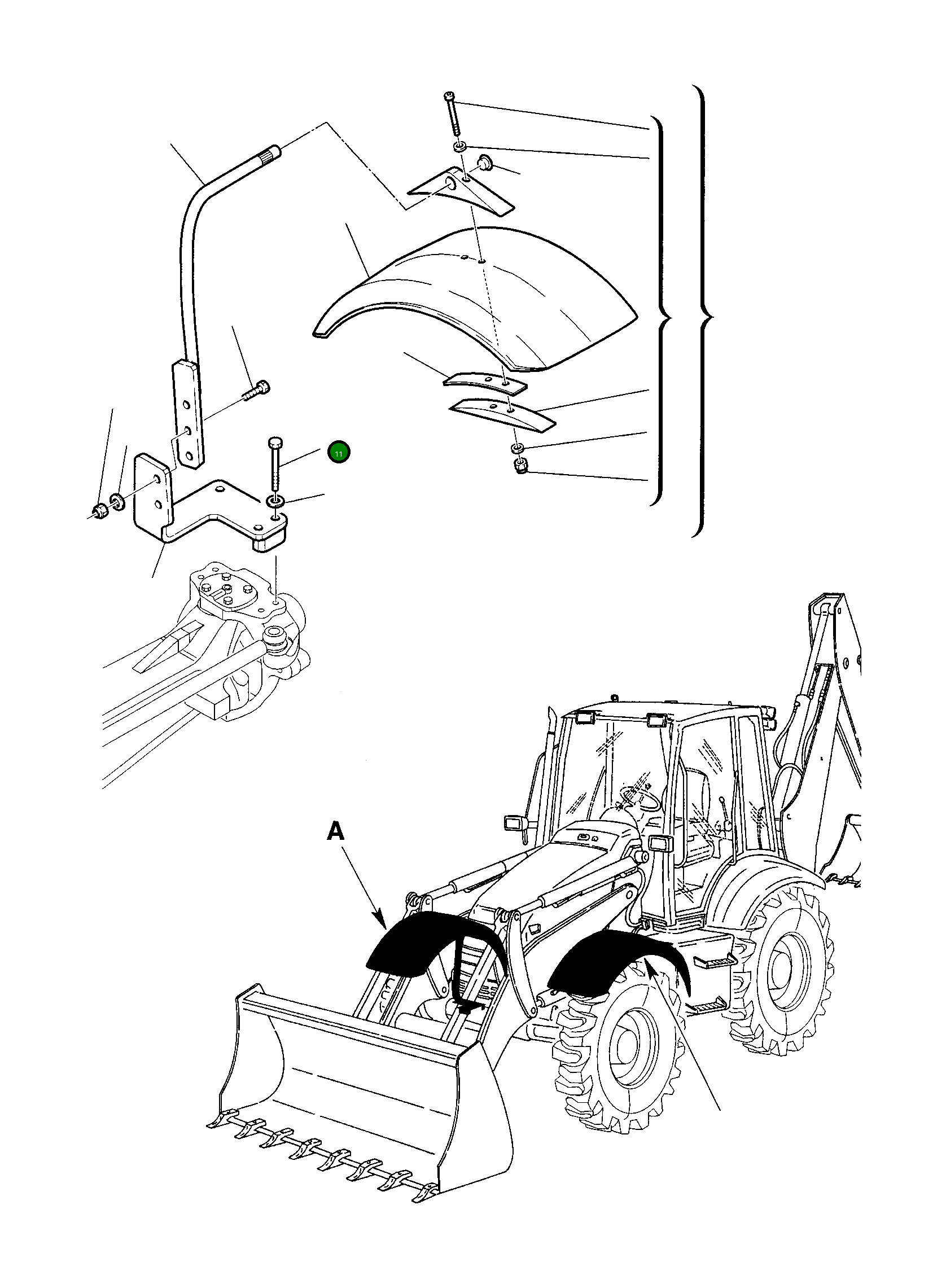 Болт 801015618 Komatsu
