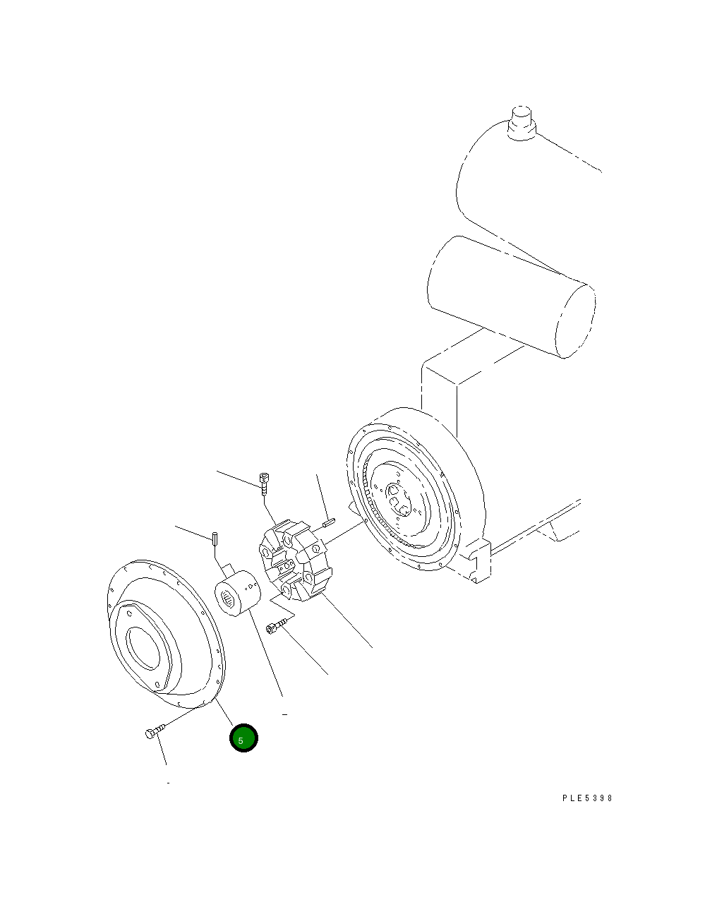 Крышка 416-17-21110  Komatsu