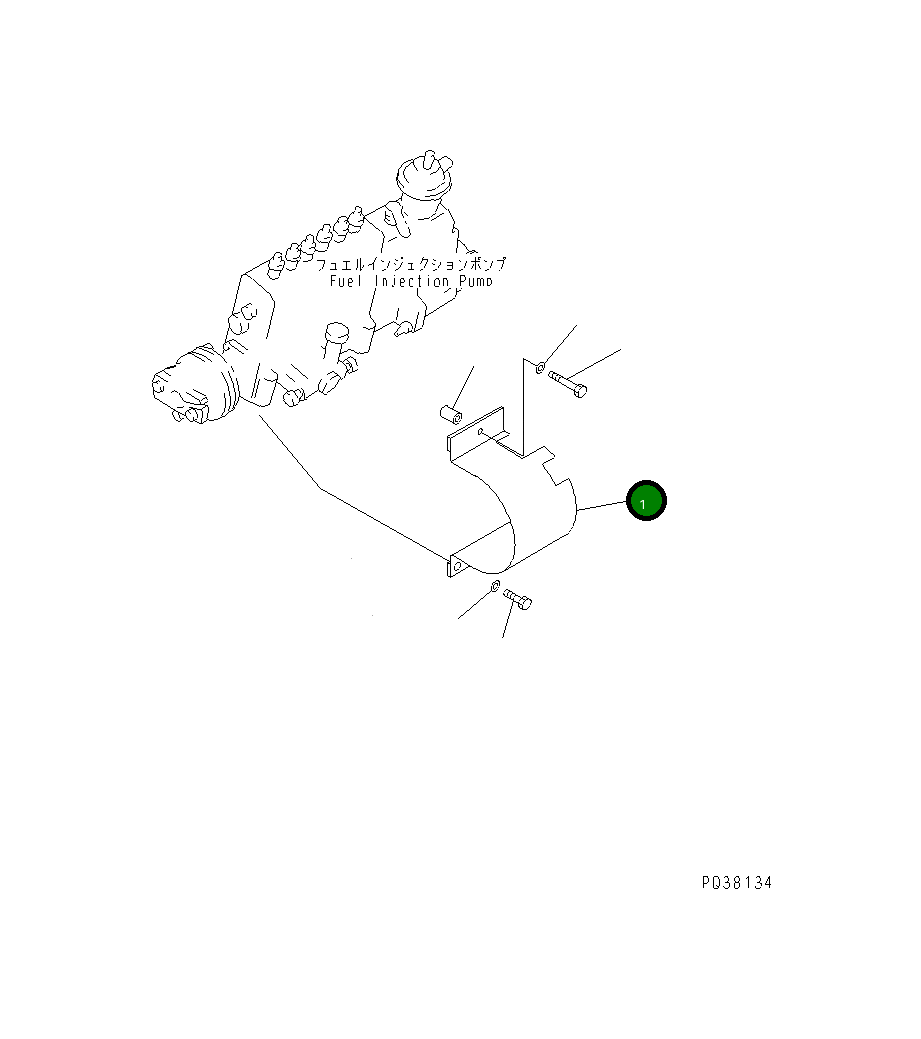 Крышка 6210-71-3932  Komatsu