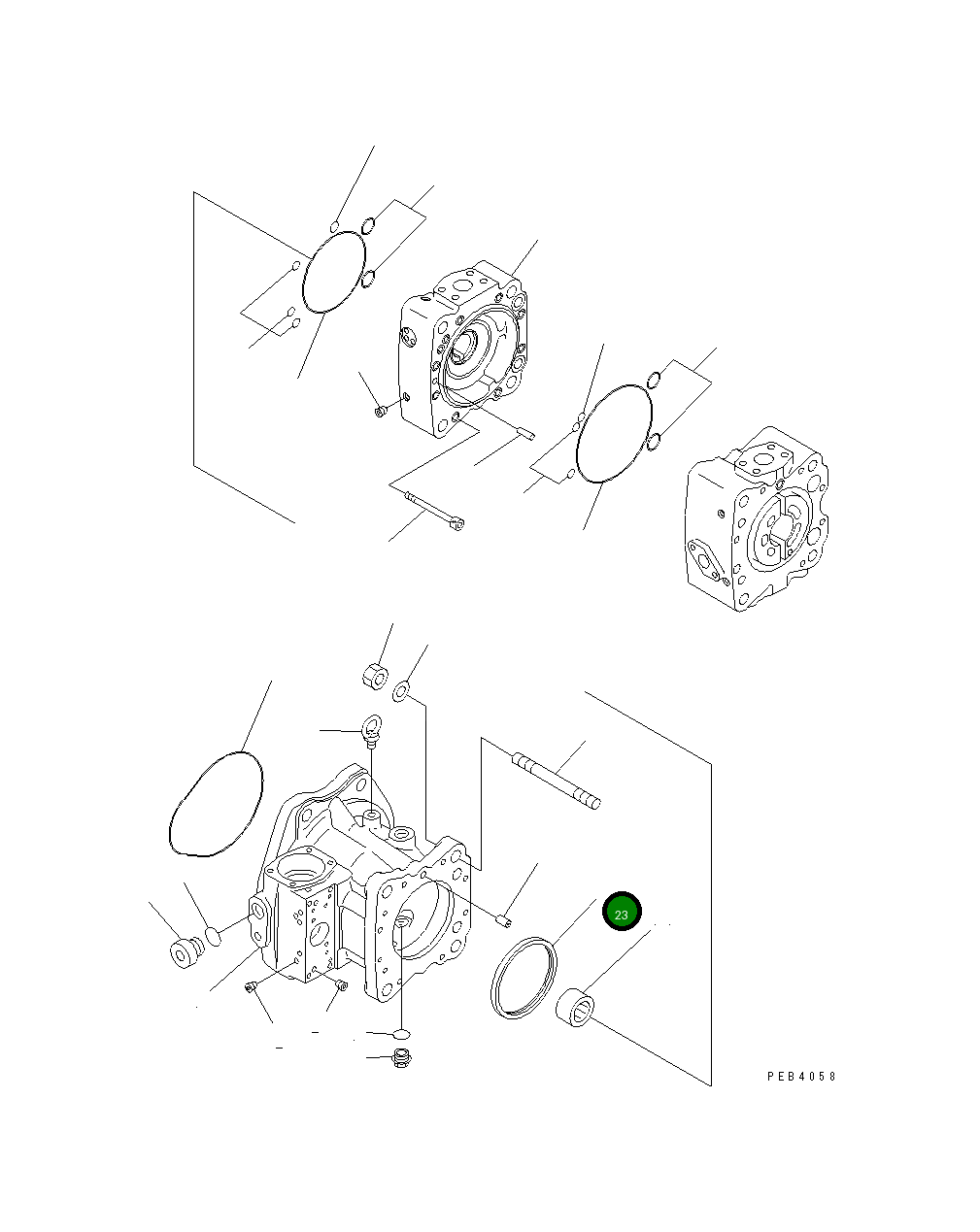 Кольцо 708-2H-23290 Komatsu