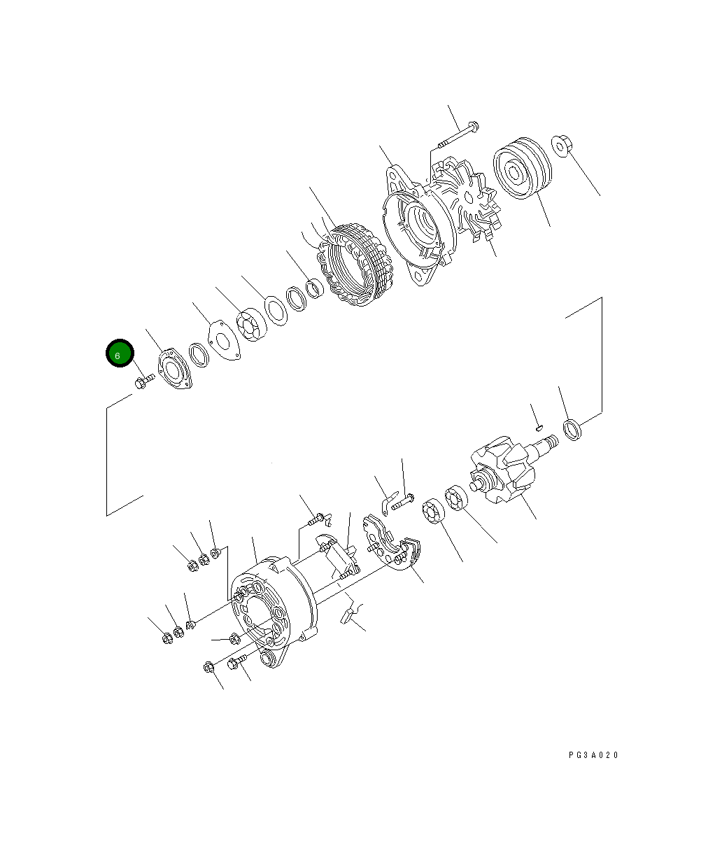 Болт KD0-33901-0780 Komatsu