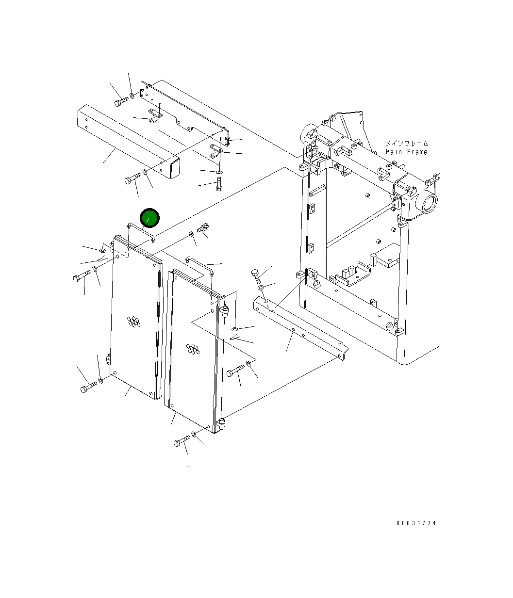 Болт 01010-D1280 Komatsu