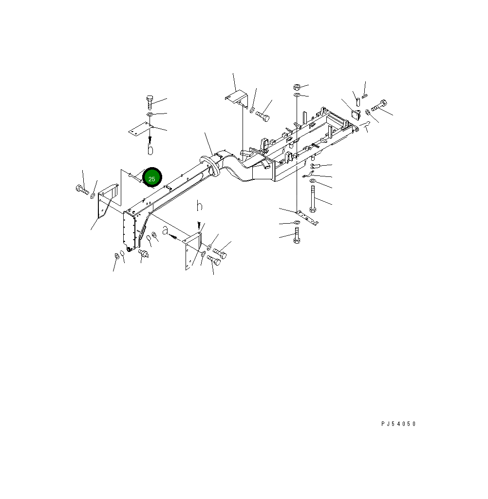 Крышка 23B-60-14620 Komatsu