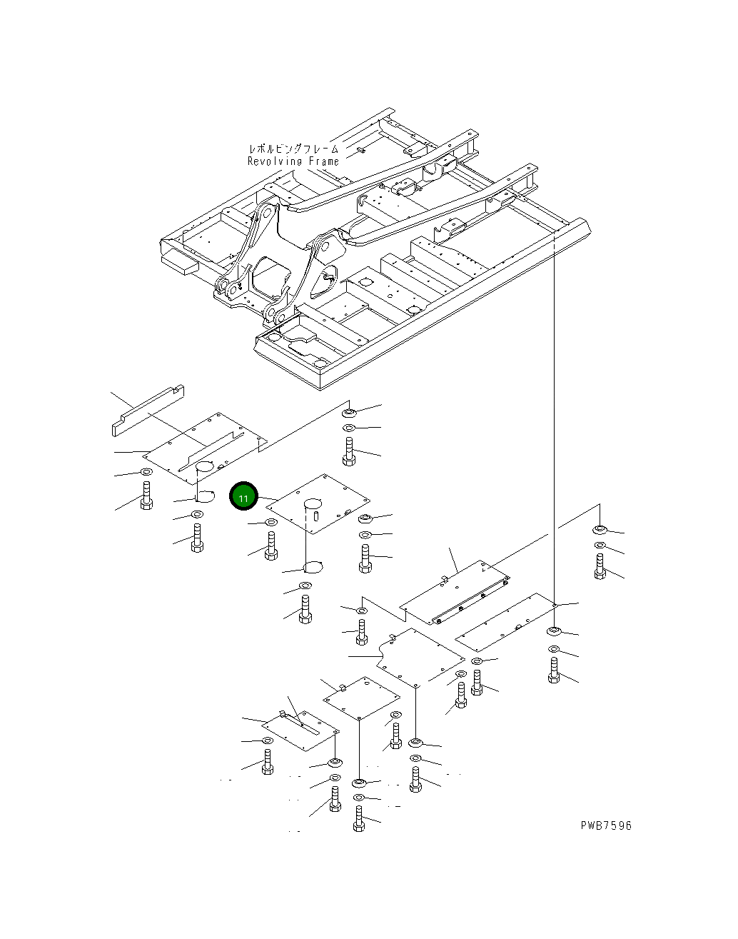 Крышка 207-54-64121 Komatsu
