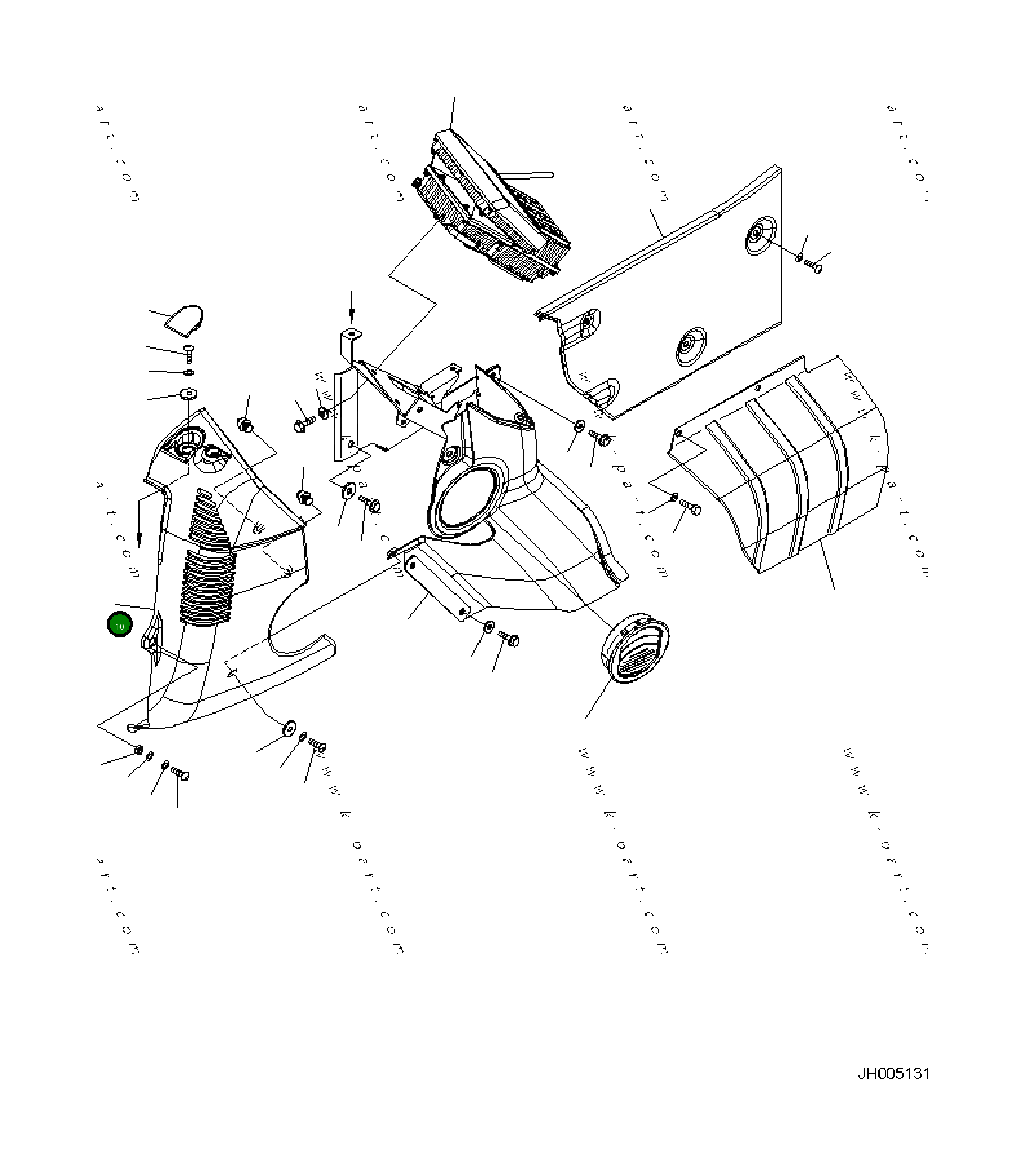Крышка 2A5-53-11541 Komatsu