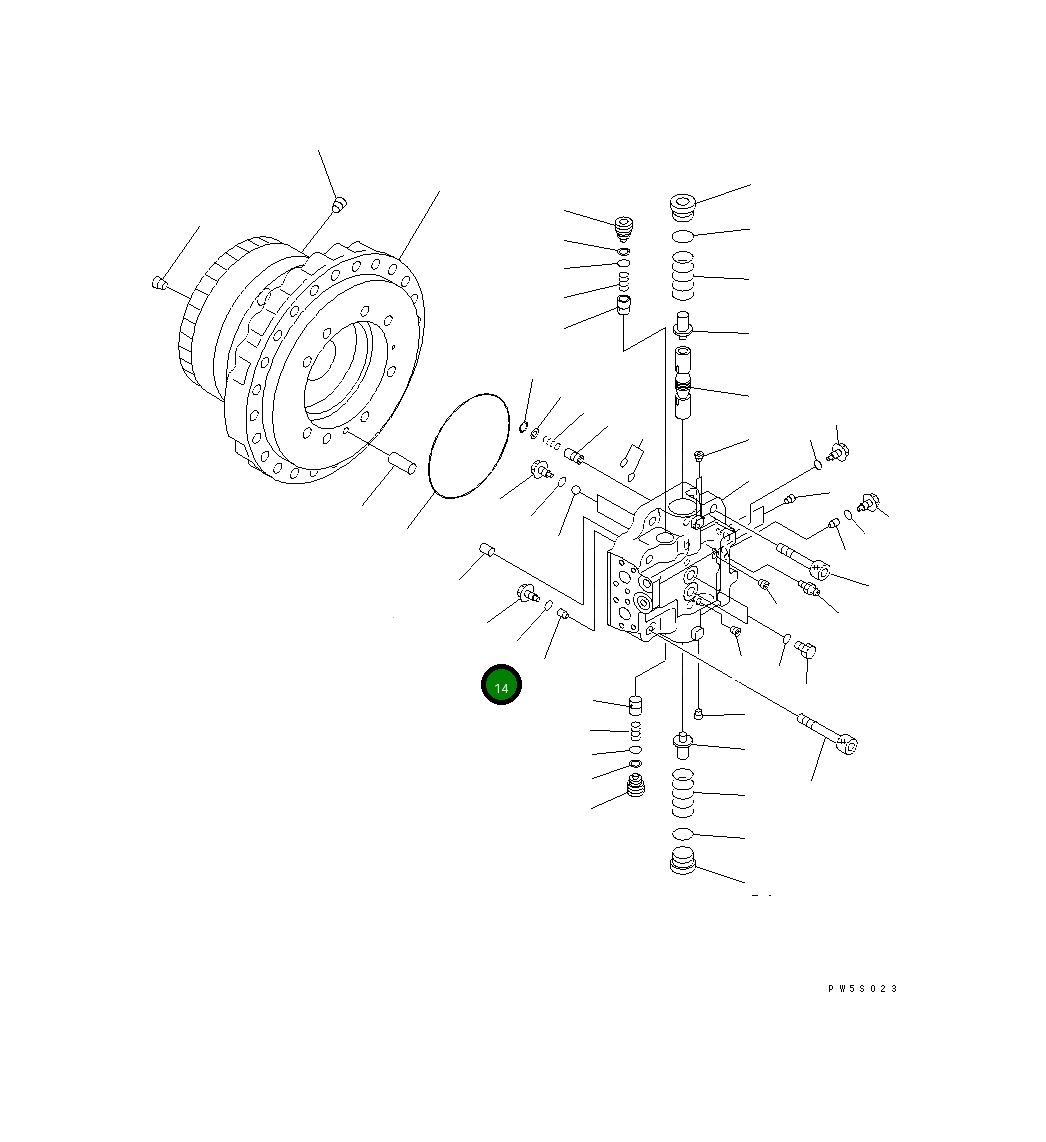 Кольцо уплотнительное (O-Ring) 07002-11023 Komatsu