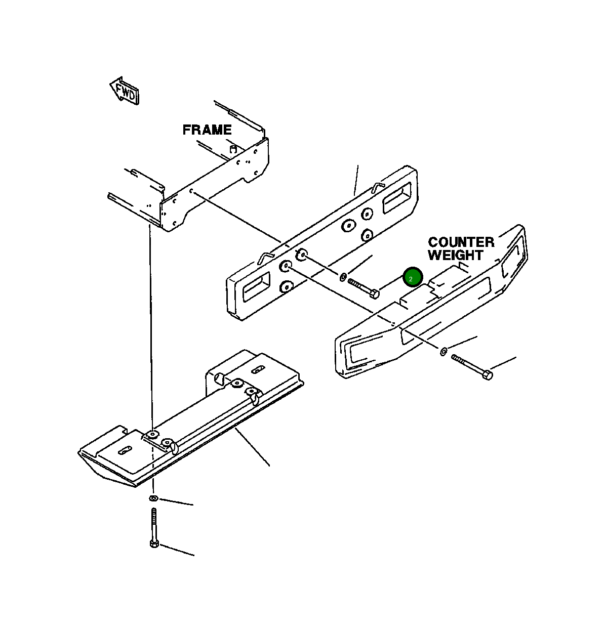 Болт 425-974-1171 Komatsu