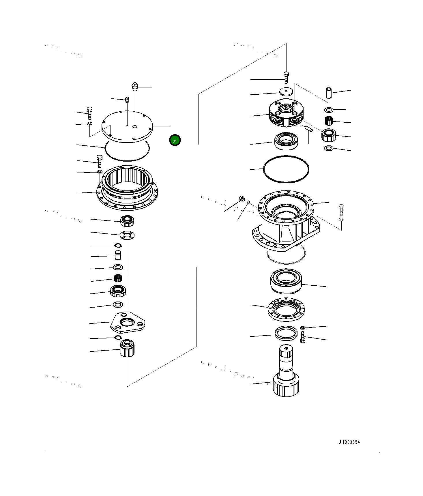 Крышка 20Y2631510 Komatsu