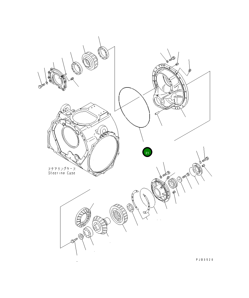 Кольцо уплотнительное (O-Ring) 566-09-21110 Komatsu