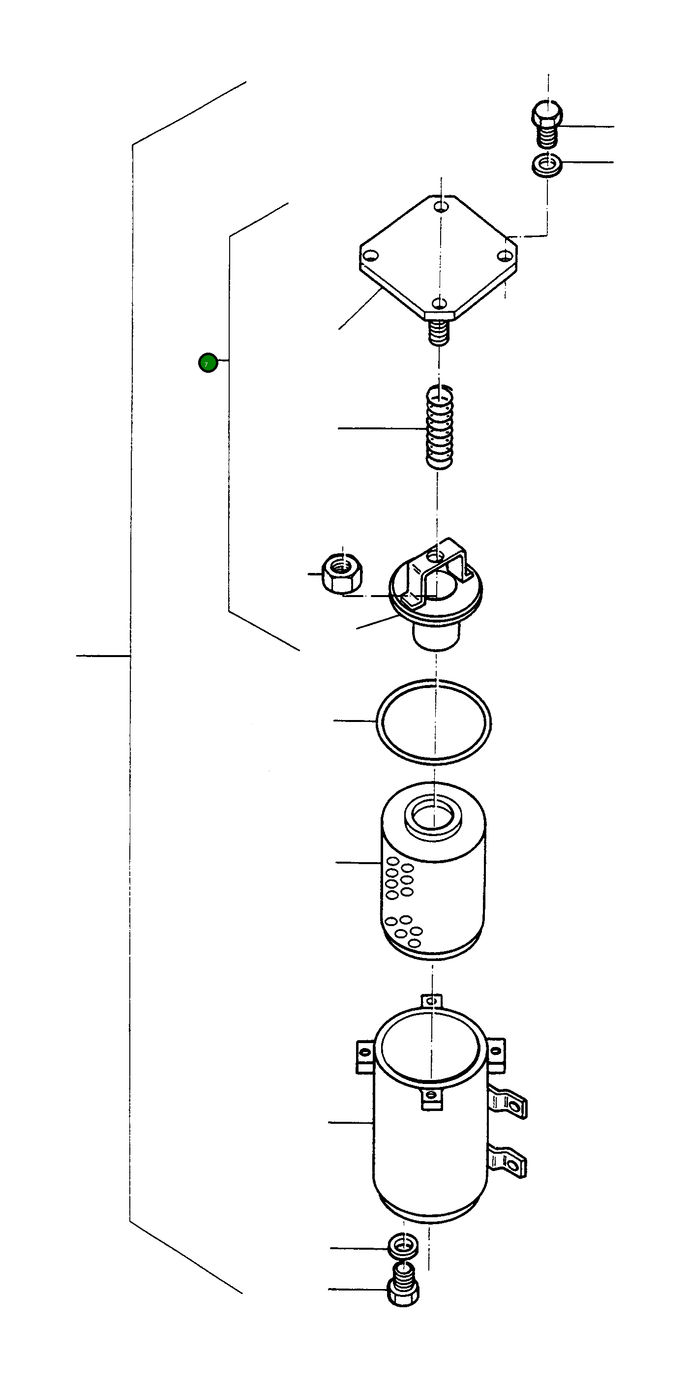 Крышка 2901291M91 Komatsu