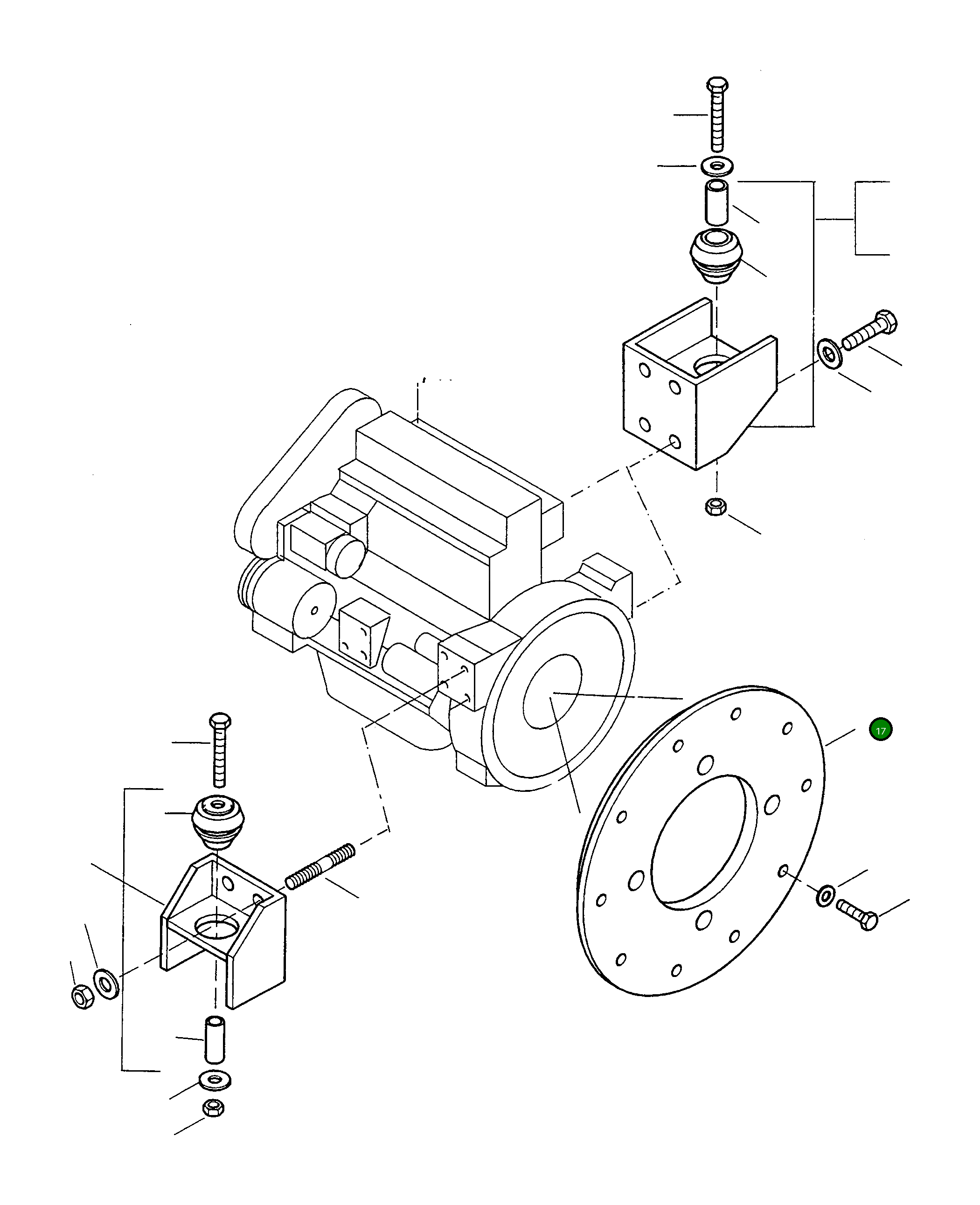 Крышка 4228638M1 Komatsu