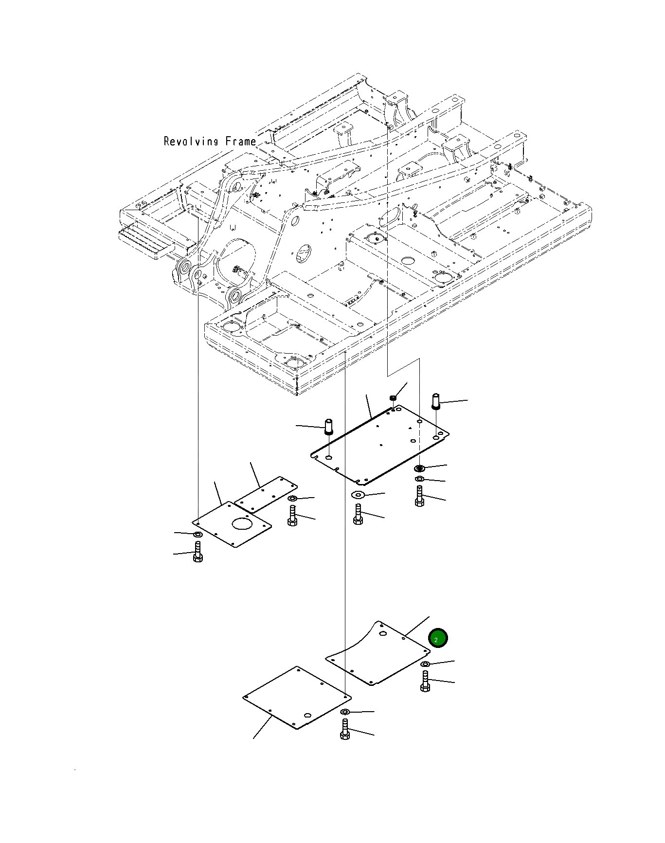 Крышка 21K-54-J1120  Komatsu