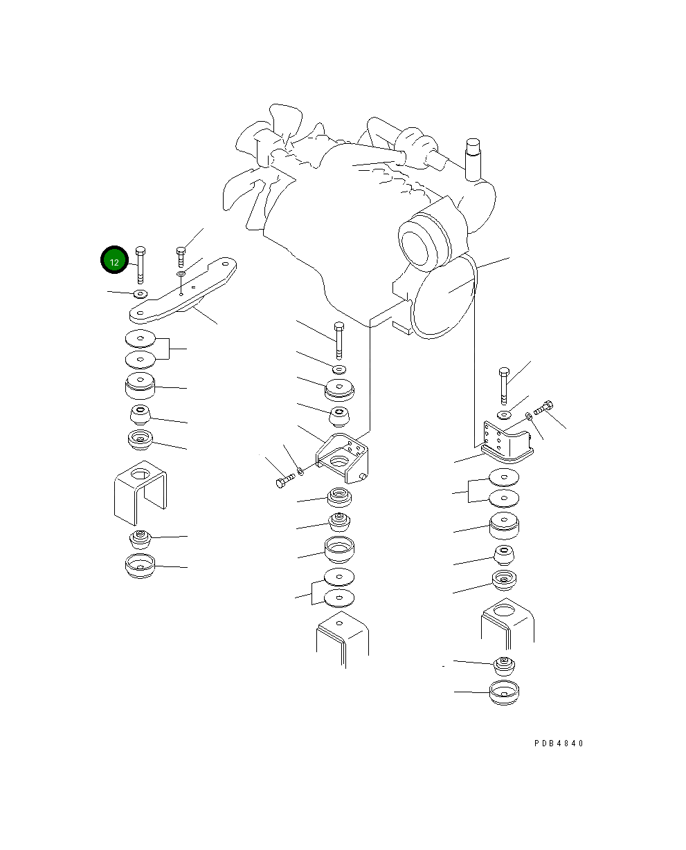 Болт 208-30-K1120 Komatsu