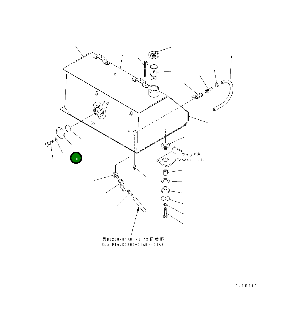 Крышка 14X-04-11170 Komatsu