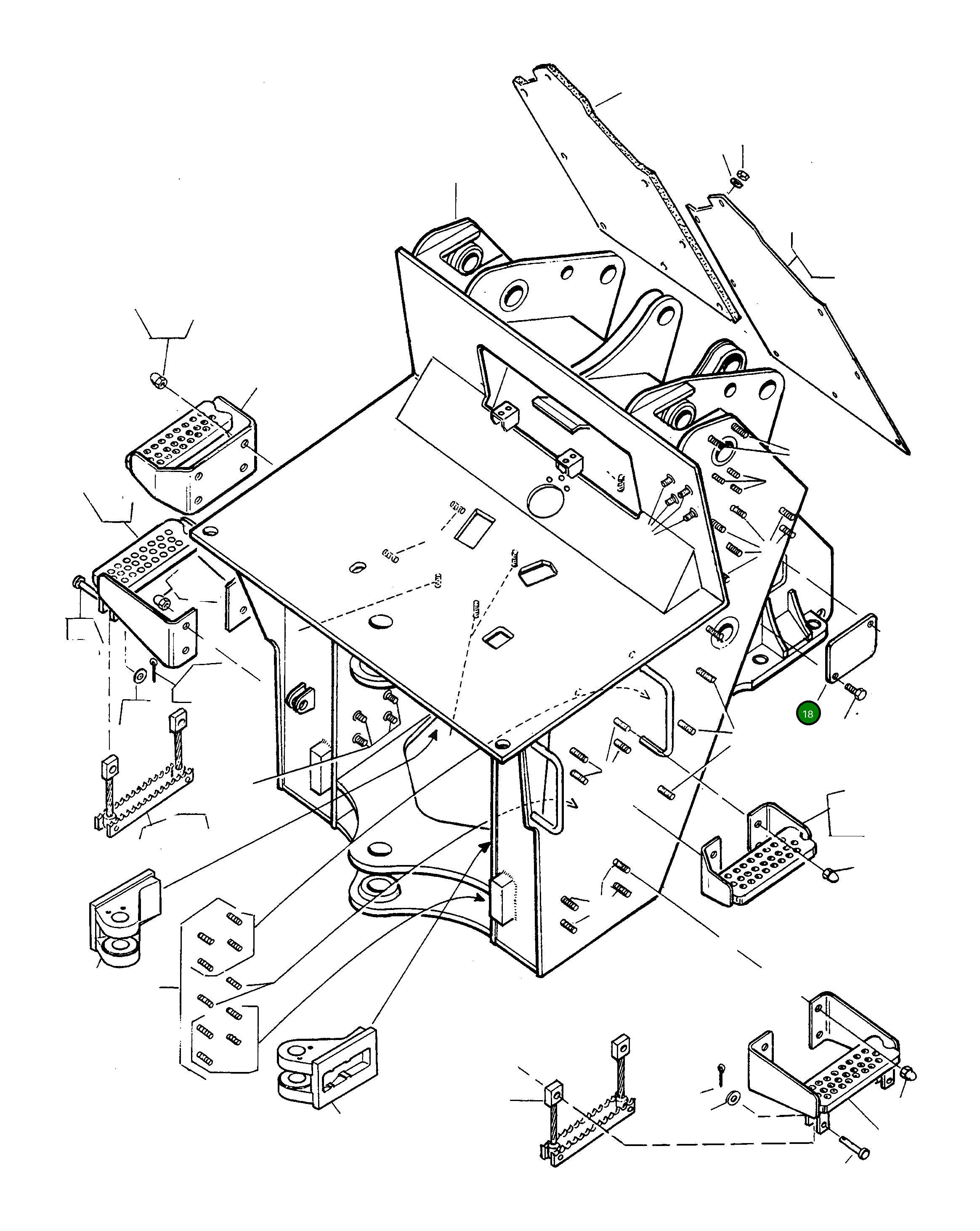 Крышка 4210765M1 Komatsu