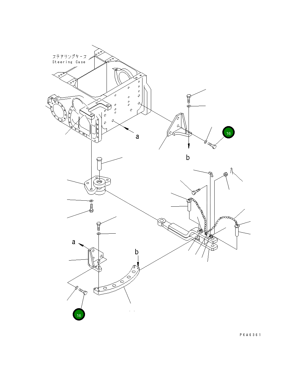 Болт 01011-53300 Komatsu