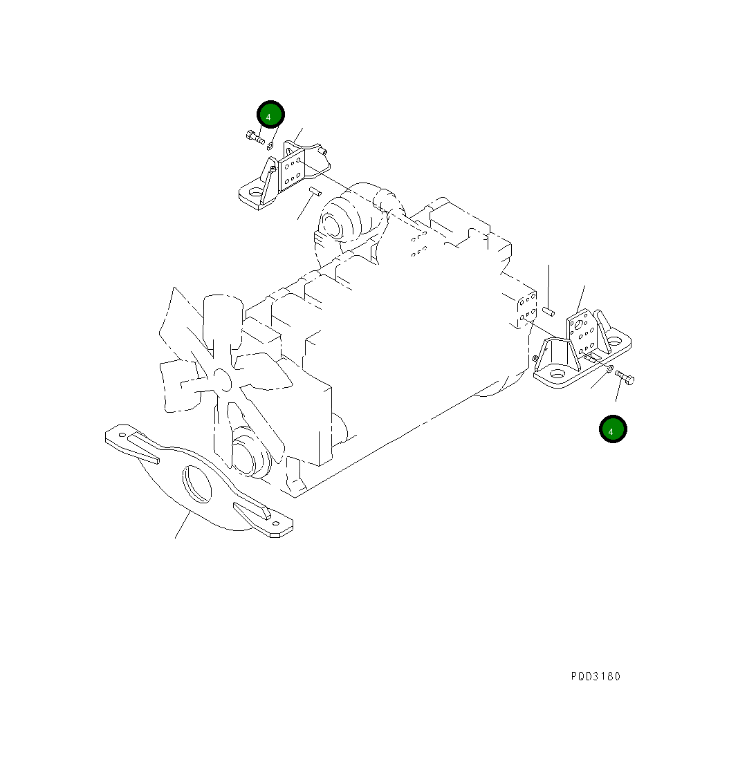 Болт 01016-31850 Komatsu