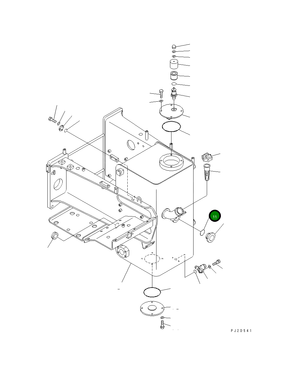 Кольцо уплотнительное (O-Ring) 07002-25234 Komatsu