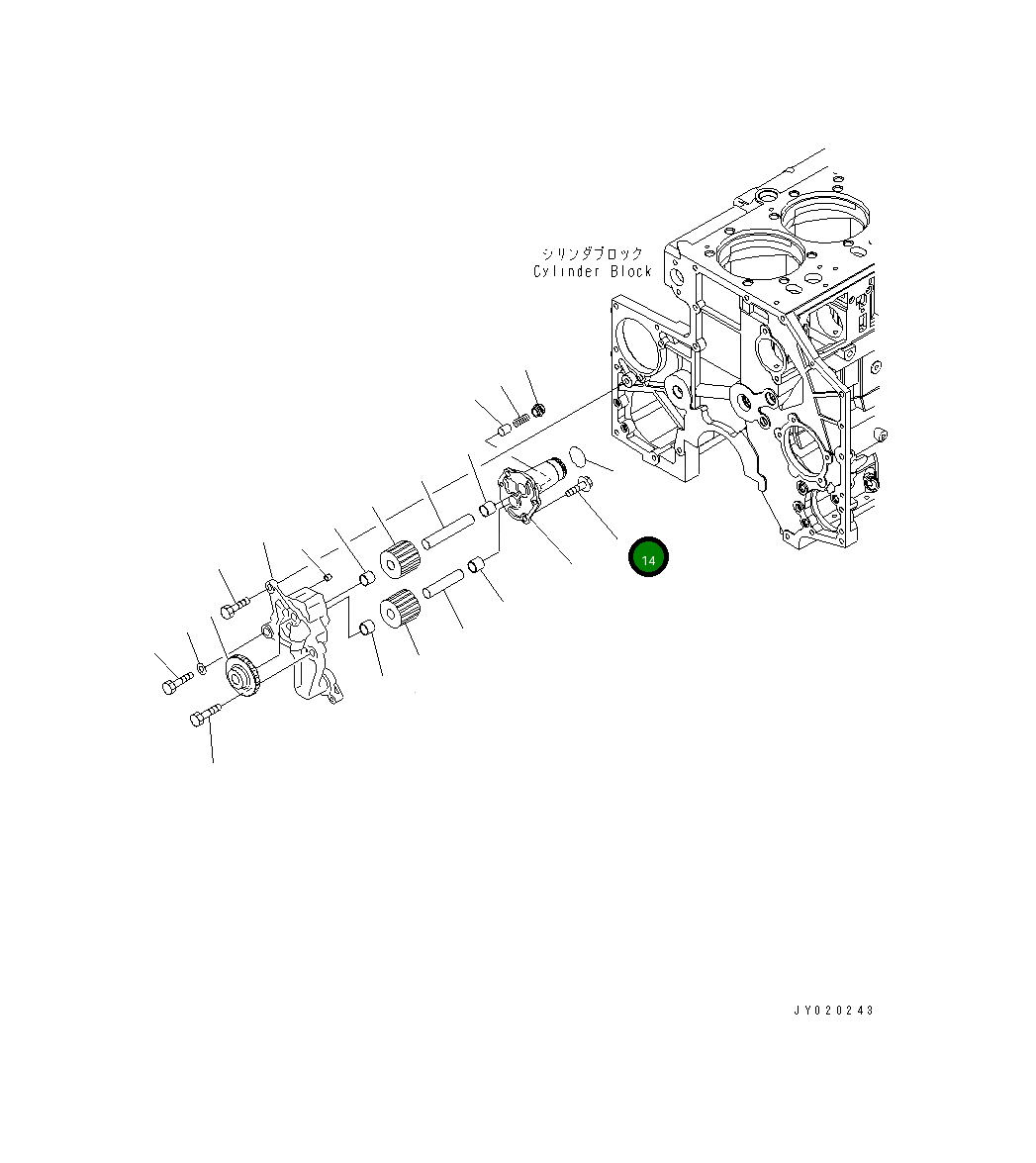 Болт PMMF14-0229 Komatsu