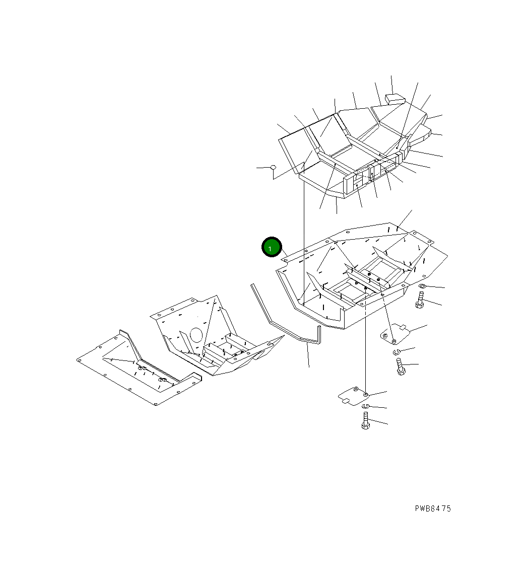 Крышка 154-862-8810  Komatsu