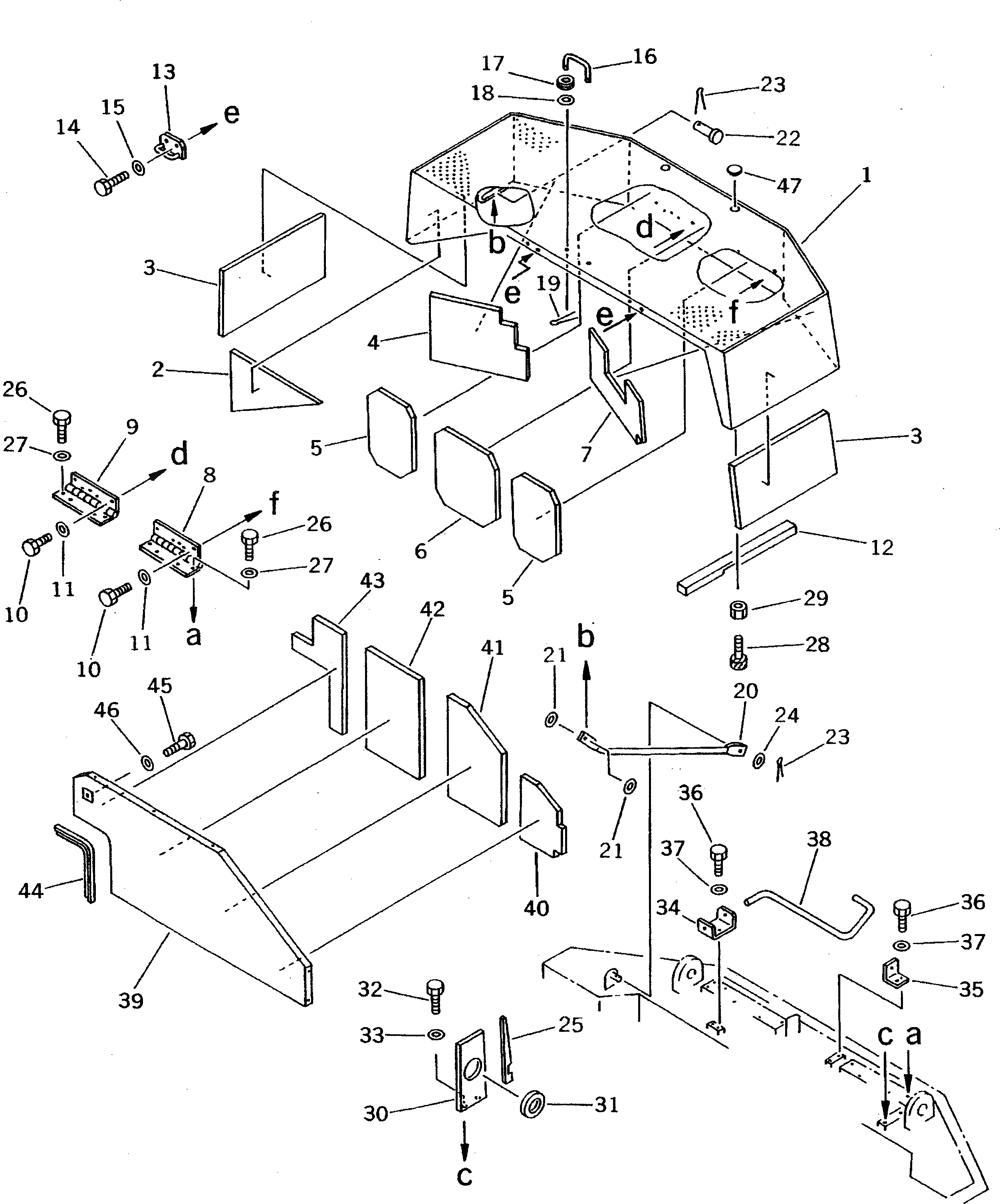 Крышка 20D-54-41352  Komatsu