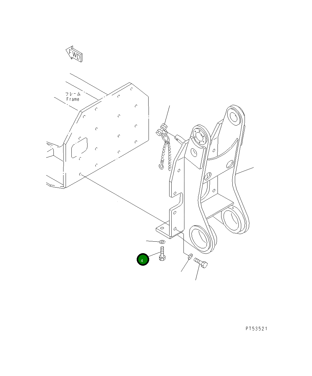 Болт 01010-52465 Komatsu