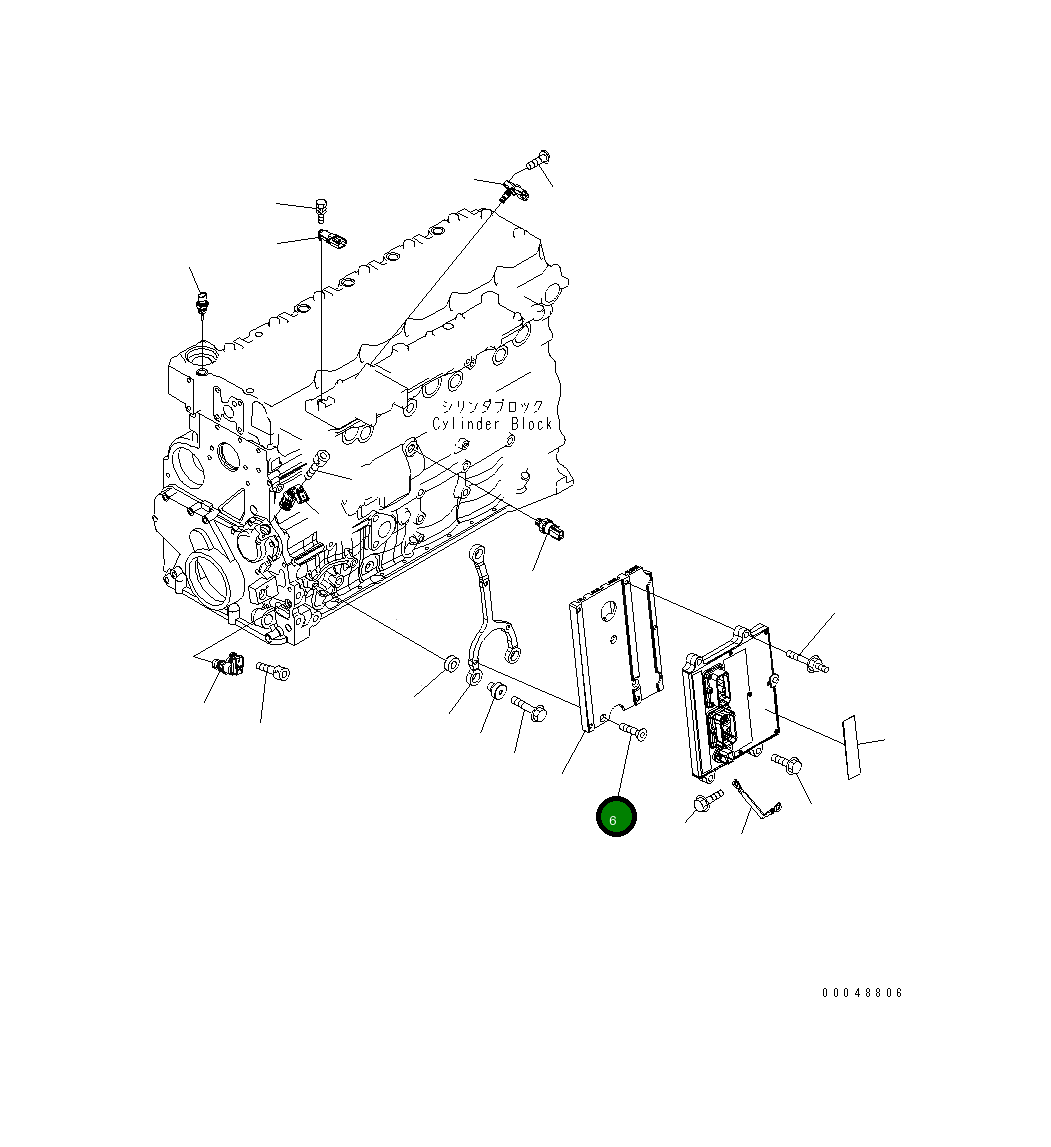 Болт 6754-81-9150 Komatsu