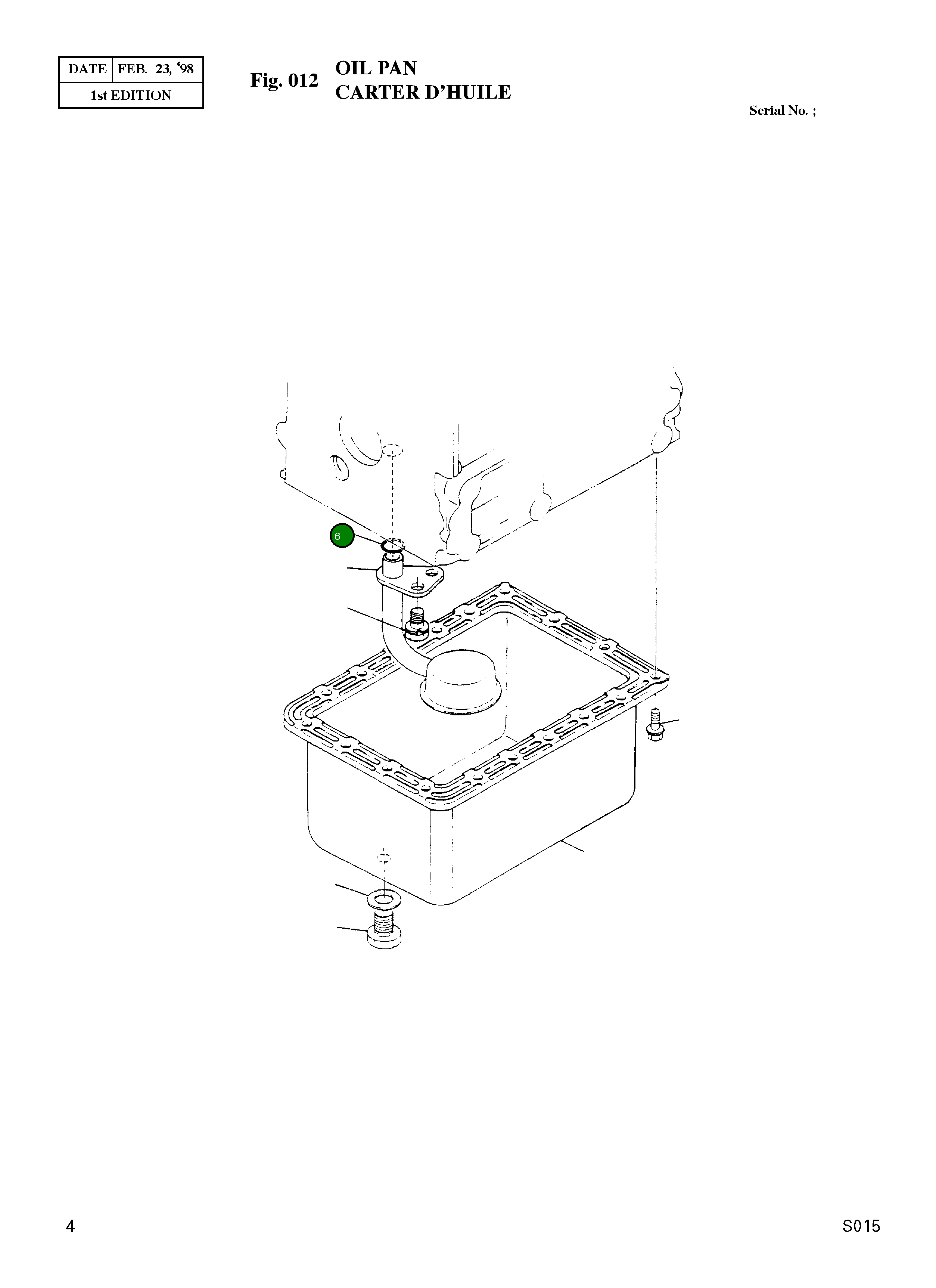 Кольцо уплотнительное (O-Ring) 04814-00160 Komatsu