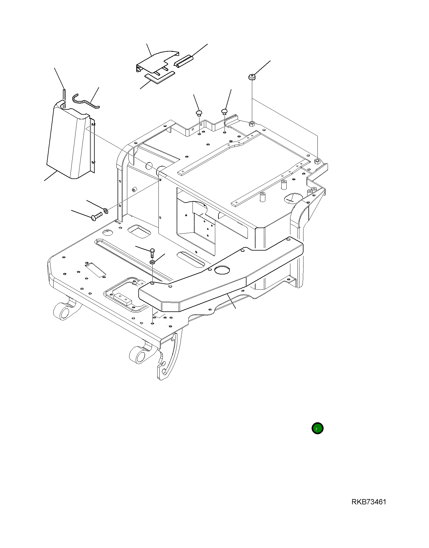 Крышка 22J-54-R8121  Komatsu