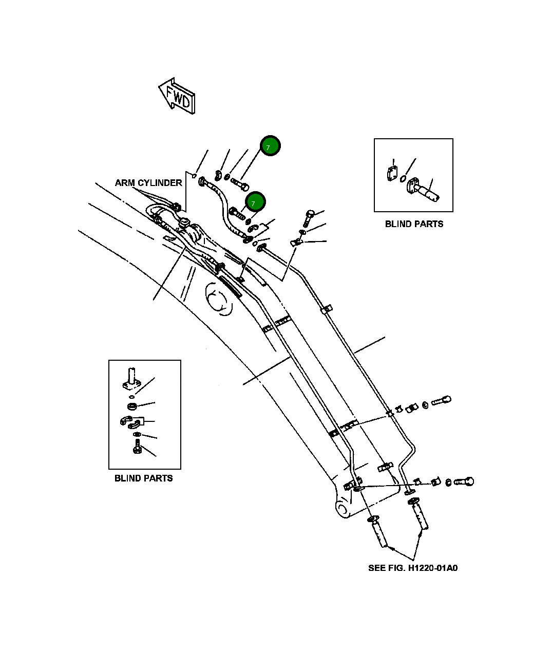 Болт 01010-21035 Komatsu