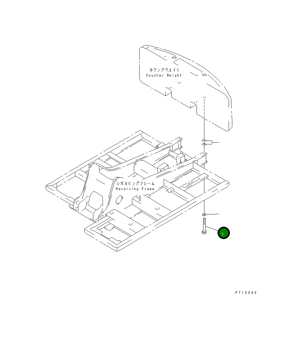 Болт 175-09-11110 Komatsu
