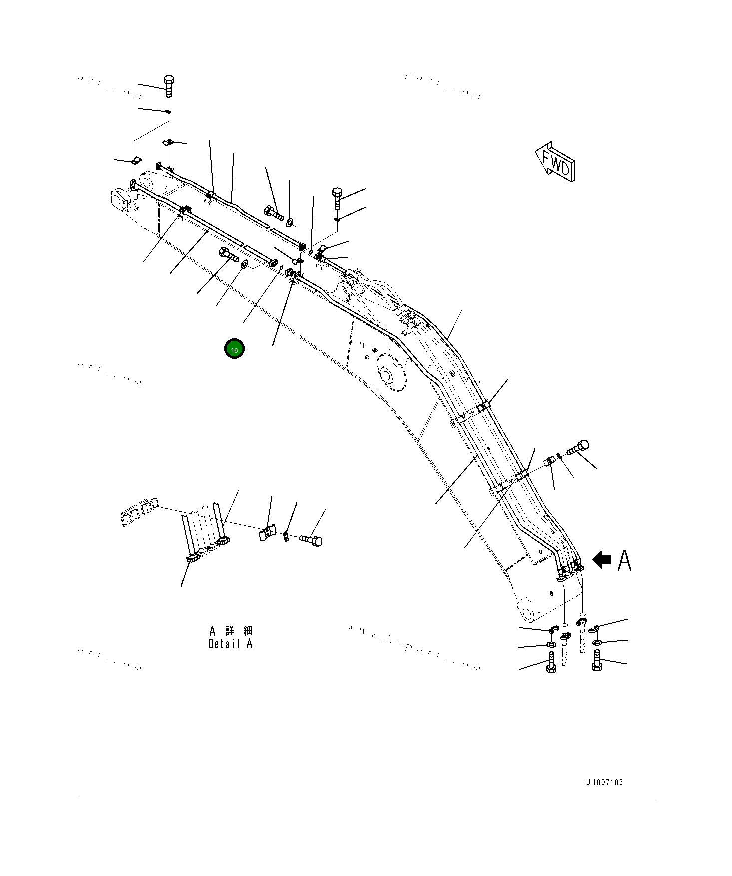 Кольцо уплотнительное (O-Ring) 0700053035 Komatsu