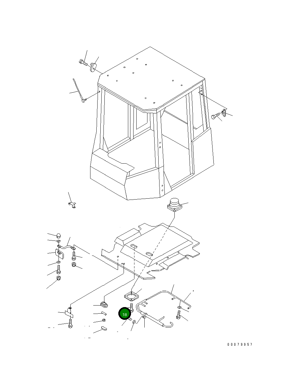 Болт 216070 Komatsu
