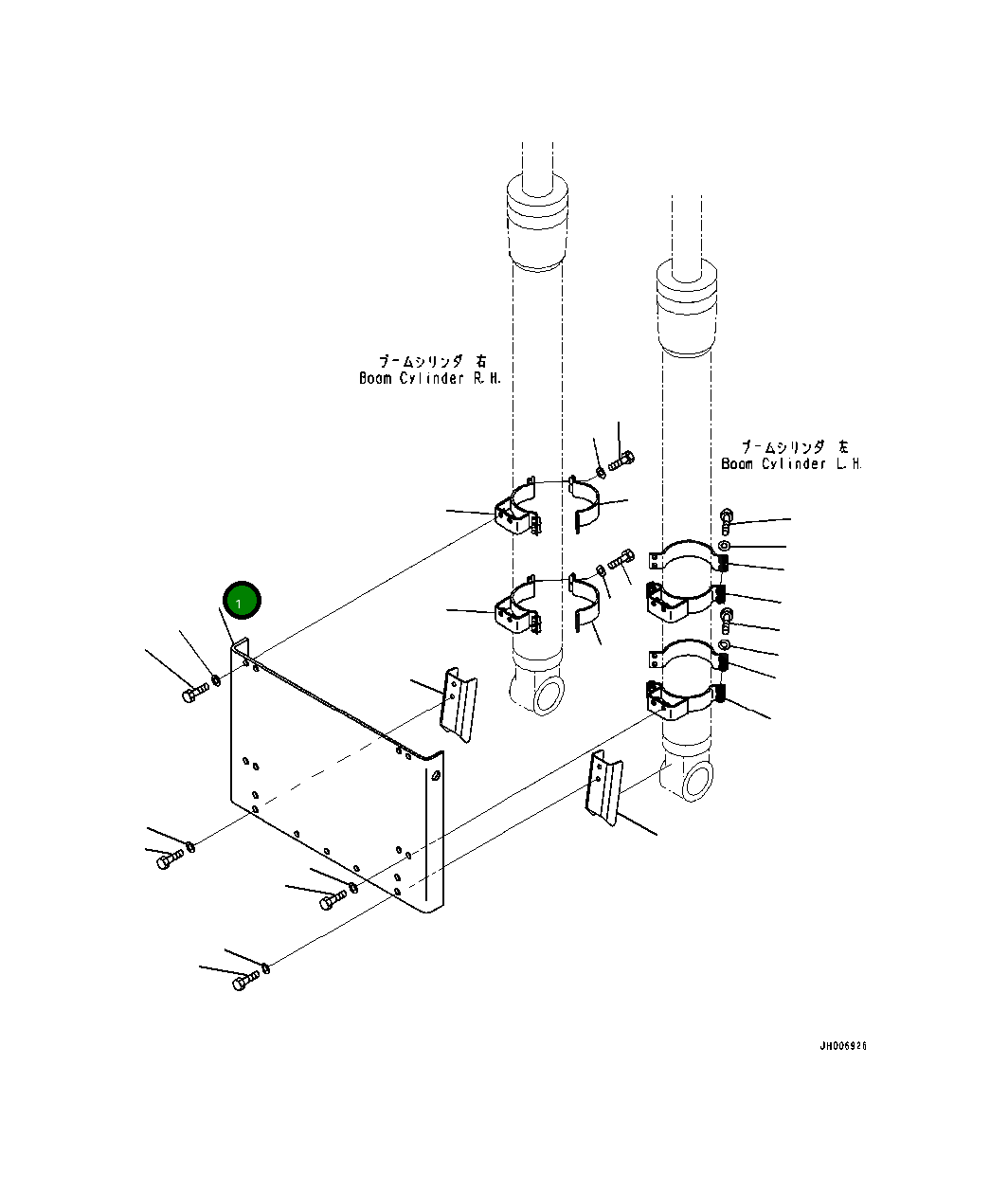 Крышка 20Y-54-B1980 Komatsu