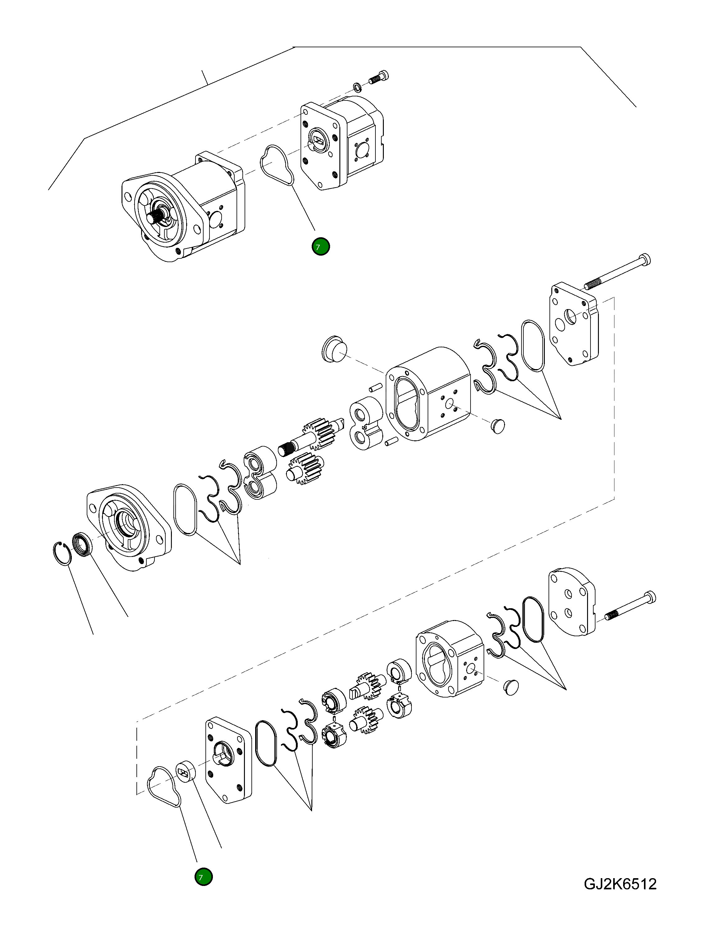 Кольцо уплотнительное (O-Ring) 42U-62-H0P25 Komatsu