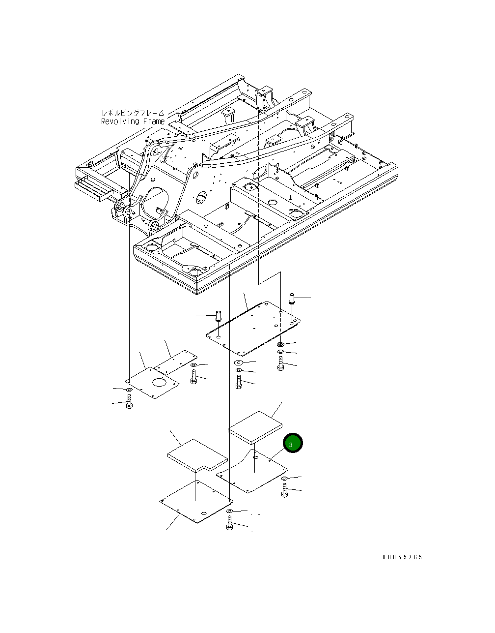 Крышка 21K-54-72110 Komatsu