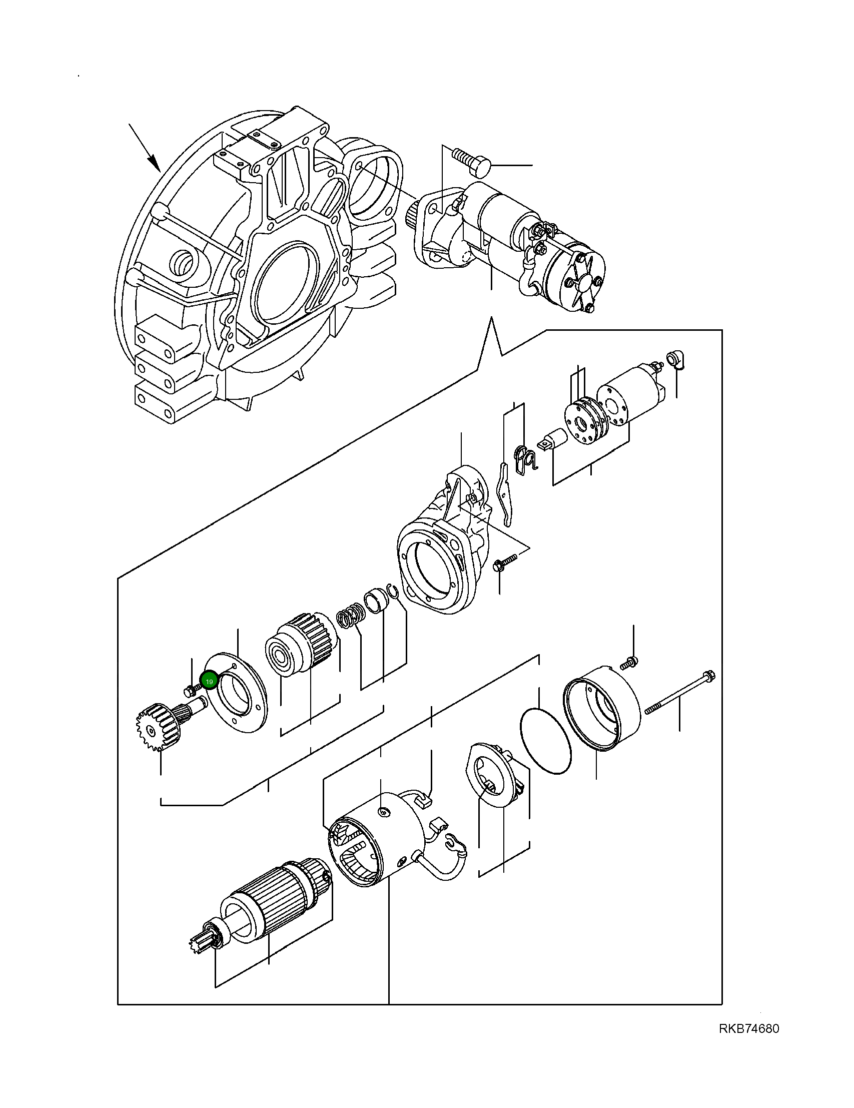 Болт YM129940-77270 Komatsu