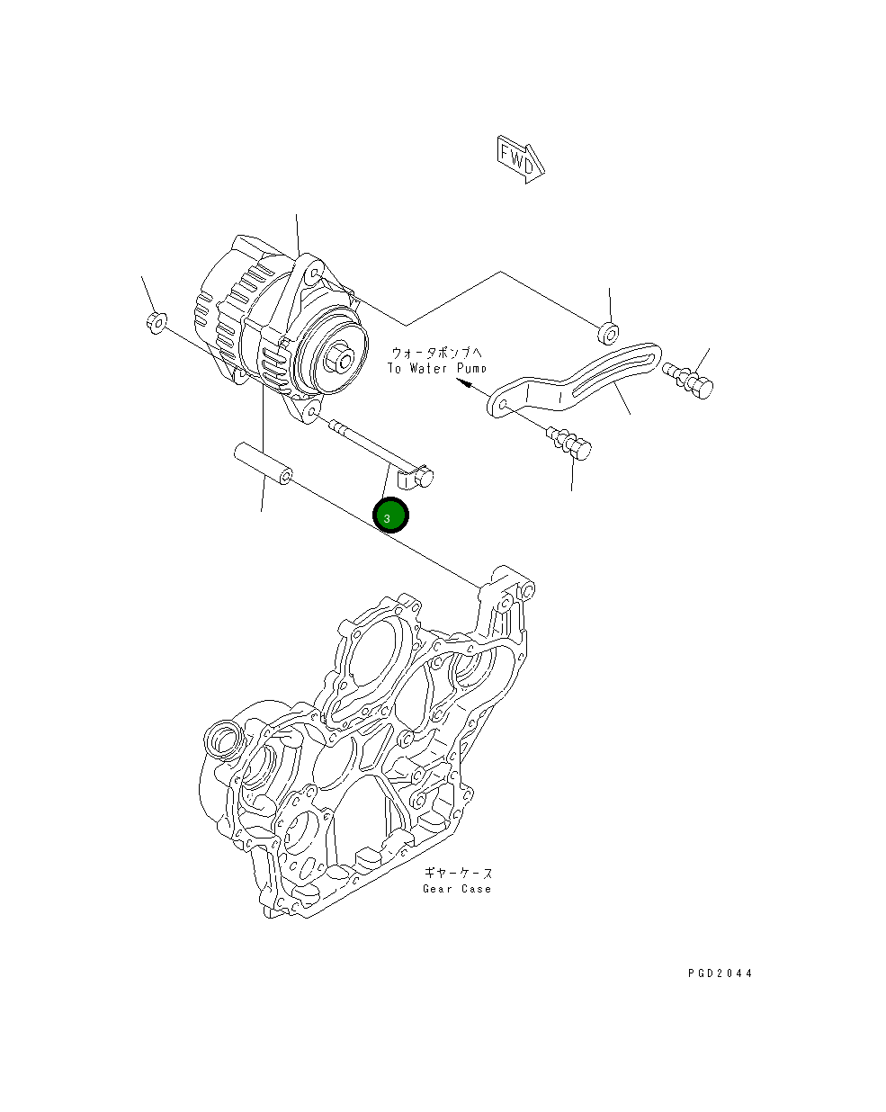 Болт YM129953-77200 Komatsu