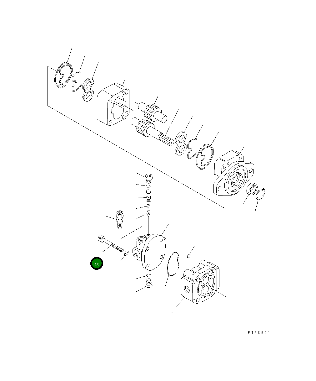 Болт KB20131-21447 Komatsu