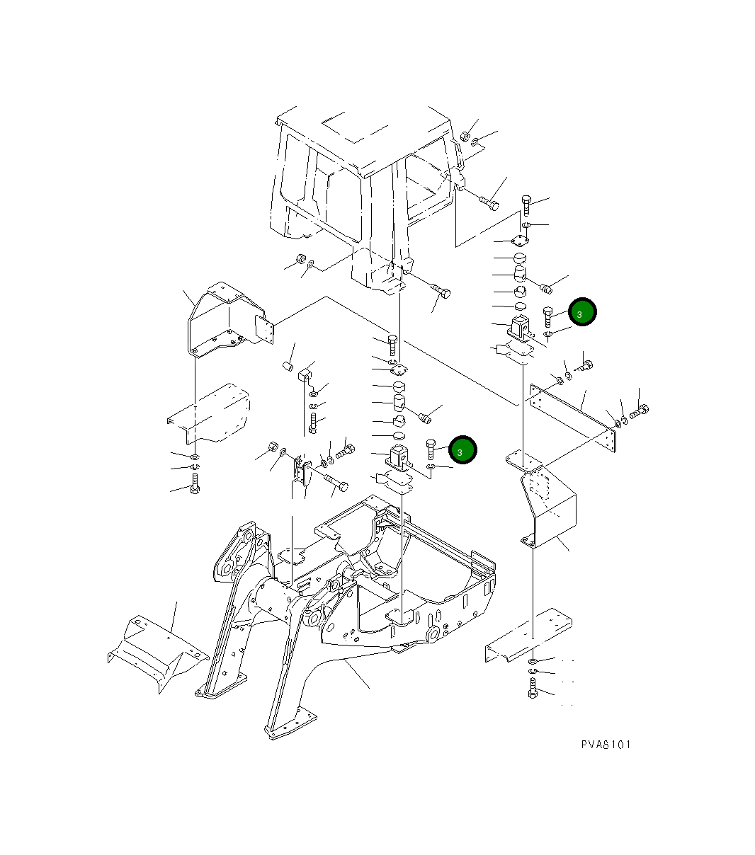 Болт 01018-32050 Komatsu