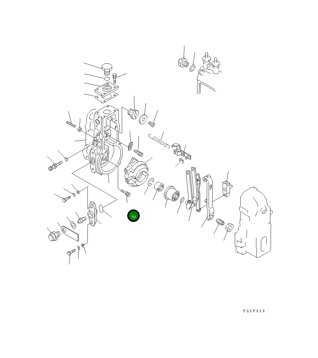 Болт DK029010-6810  Komatsu