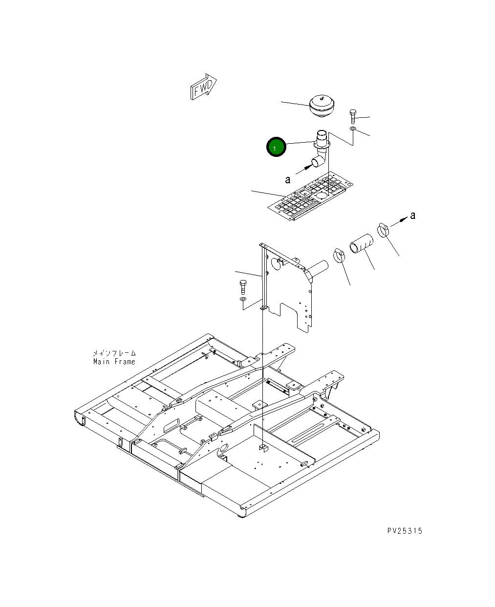 Крышка 8233-01-3112  Komatsu