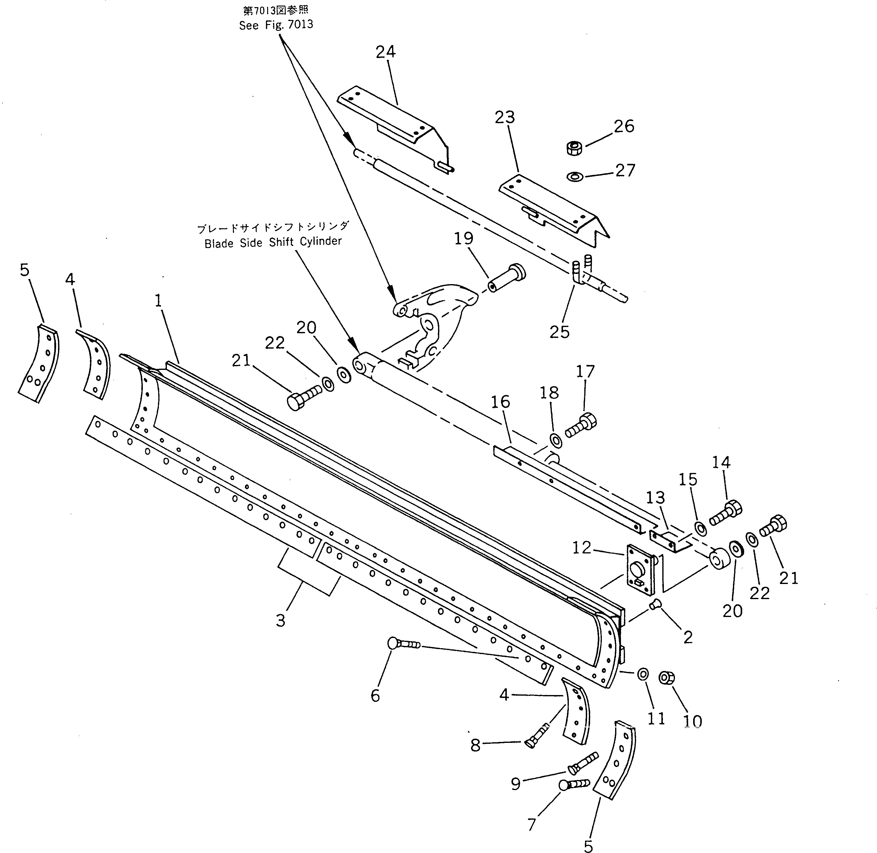 Болт 234-70-32250  Komatsu