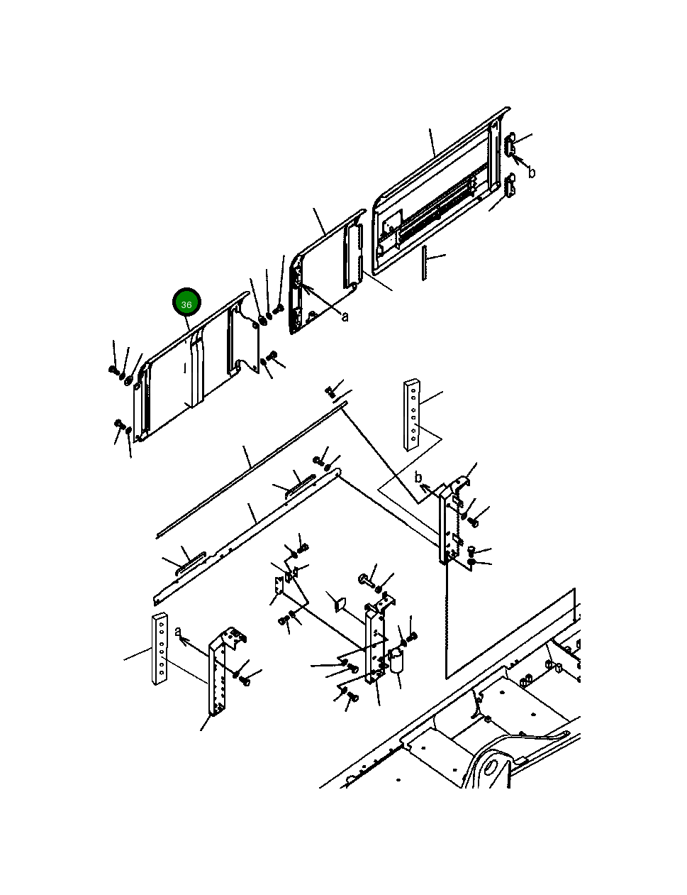 Крышка 207-54-A6830  Komatsu